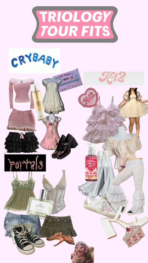 #melaniemartinez #triologyconcert #crybaby #portals #k-12 #lightshower #void #concert #outfit ideas Melanie Martinez K 12 Outfit, Melanie Martinez Aesthetic Outfits, Melanie Martinez Outfit Ideas, Melanie Martinez Inspired Outfits, Melanie Martinez Style, Cute Concert Outfits, Melanie Martinez Merch, Melanie Martinez Outfits, Melanie Martinez Concert