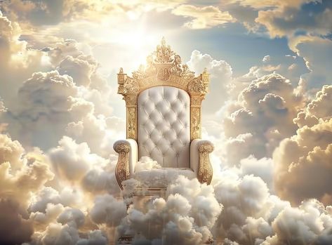 White Throne, Canvas Learning, Church Graphic Design, New Background Images, Best Background Images, Church Design, White Clouds, New Backgrounds, Studio Decor