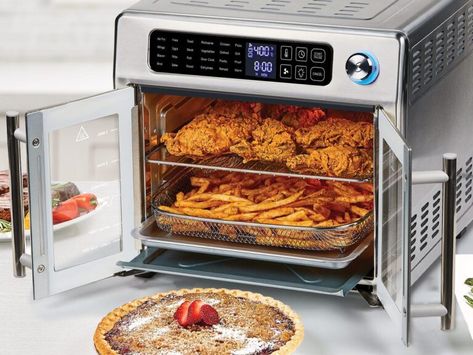 Air Fryer Toast, Emeril Air Fryer, French Door Oven, Deep Fried French Fries, Air Fryer Toaster Oven, Countertop Convection Oven, Air Fried Food, Emeril Lagasse, Kitchen Addition