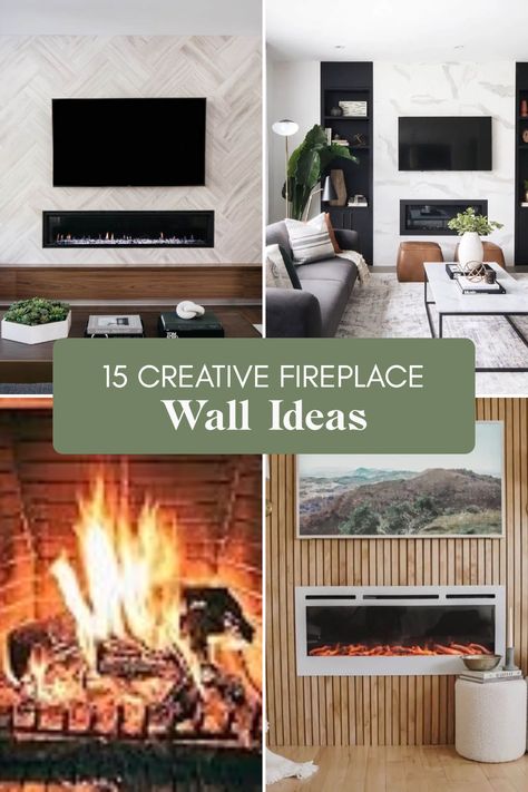 Looking to give your living space a cozy upgrade? Here are 15 fun and creative ways to decorate the walls beside your fireplace! From elegant shelves to delightful artwork arrangements, transforming these areas can completely change your home’s vibe. Try adding unexpected decor elements, personal photos, or eye-catching artwork that reflects your style. Whether you prefer a rustic look or sleek modern designs, these simple tips will help you turn blank walls into stunning focal points that truly brighten your home. Perfect for DIY lovers and décor enthusiasts alike! Farmhouse Linear Fireplace, Fireplace Wall Shelving, Modern Fireplace In Bedroom, Linear Fireplace Ideas With Tv, Modern Electric Fireplace Wall Ideas, Tile Fireplace Wall With Tv, Modern Fireplace Ideas With Tv Feature Walls, Walls Beside Fireplace, Floating Shelves Beside Fireplace