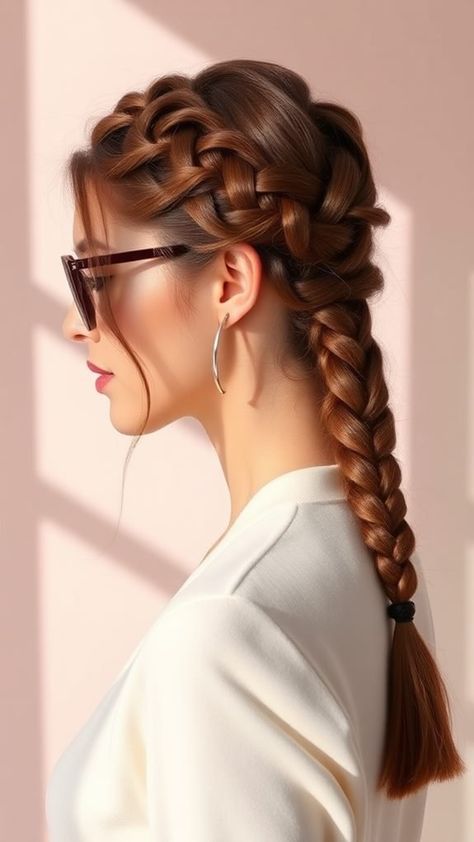 Braided Ponytail Ideas to Elevate Your Style Multi Braid Ponytail, Braided Ponytail Ideas, Dutch Braid Ponytail, Braided Ponytails, Ponytail Ideas, French Braid Ponytail, Short Hair Waves, Braid Ponytail, Short Hair Hacks