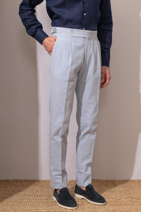 Italian Pants, Mens Trouser, Pini Parma, Men Pants Pattern, Dapper Outfit, Knit Trousers, Mens Fashion Wear, Gents Fashion, Dapper Style