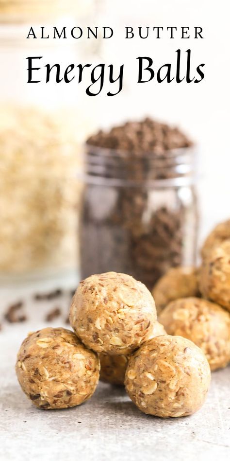 Almond Butter Energy Balls, protein balls, almond butter recipe, snack recipe, post workout snack, high protein recipe, no-bake snack, #almondbutter High Protein Low Carb Energy Balls, Almond Butter Protein Balls, Almond Butter Energy Balls, Almond Butter Recipe, High Protein Recipe, Post Workout Snack, Healthy High Protein Snacks, Breakfast Favorites, Energy Balls Healthy