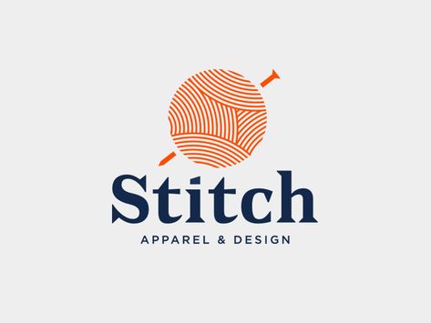 Stitch by Jordan Wilson Jordan Wilson, Online Portfolio Design, Sewing Illustration, Sewing Logo, Corporate Logo Design, Craft Logo, Fabric Logo, Illustration Logo, Textile Logo