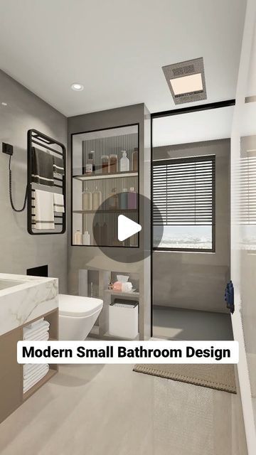 80K likes, 215 comments - sarcasticinterior el February 4, 2024: "Modern Small Bathroom Interior Design What do you think about this bathroom design? #interior #smallbathroom #interiordesign #bathroom #washroom #design #diy #diydecor #animation #interioranimation". Tiny Bathrooms Ideas, Washrooms Designs, Small Condo Bathroom, Modern Small Bathroom Design Ideas, Small Bathroom Interior Design, Small Washroom Design, Washroom Interior, Minimalist Small Bathrooms, Small Space Bathroom Design