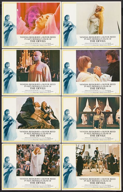 The Devils 1971, Ken Russell, Vanessa Redgrave, Oliver Reed, Cult Movie, The Devils, Cult Movies, Lobby Cards, Movie Memorabilia