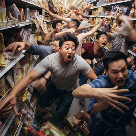 Premium AI Image | Black Friday Market in Retail Stores Collection of Photography Capturing the Chaotic Crowds Crowd Of People Reference, Crowded Photography, Chaotic Poses, Crowd Reference, Black Friday Photography, Drawing Recipes, Pose Prompts, Chaotic Images, Retail Photography