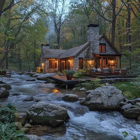 Hidden House In The Woods, House In Woods, Colorado Mountain Homes, Cozy Cabin In The Woods, House In The Forest, Mountain Dream Homes, Hidden House, Cabin Inspiration, Tree House Designs