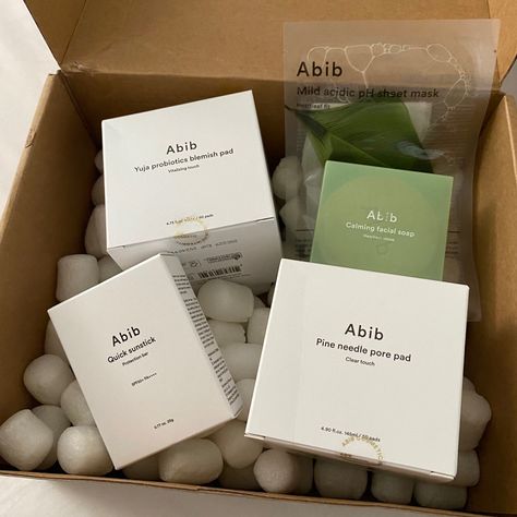 Abib Skincare, Cosmetics Packaging, Product Inspiration, Travel Skincare, Japanese Skincare, Routine Tips, Skincare Packaging, Beauty Routine Tips, Beauty Care Routine