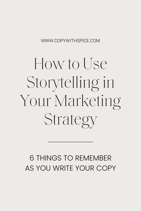 The secret behind all good marketing | You've probably heard about how storytelling can be the best marketing technique. But how do you do it? In this post, I'm sharing why storytelling works in marketing and 6 ways to include it in your own messaging, whether your website copy, social media content, or brand messaging! Make your audience fall in love with you and your content and convert them into dreamy, loyal clients and customers with these marketing hacks. Storytelling Social Media, Marketing Strategy Social Media Tips, Marketing Basics, Storytelling Marketing, Business Strategy Management, Brand Storytelling, Brand Marketing Strategy, Brand Messaging, Marketing Hacks