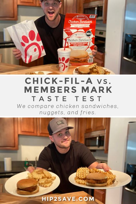 We heard Sam's Club Member's Mark Southern Style chicken sandwich & waffle fries are as good as Chick-fil-A's, so we put them to the test. #samsclub #chickfila #chickensandwich #chickennuggets #tastetest #fastfood Southern Style Chicken, Chick Fil A Sandwich, Chick Fil A Nuggets, Chicken Club, Large Fries, Waffle Fries, Spicy Seasoning, Waffle Sandwich, Chicken Sandwich Recipes