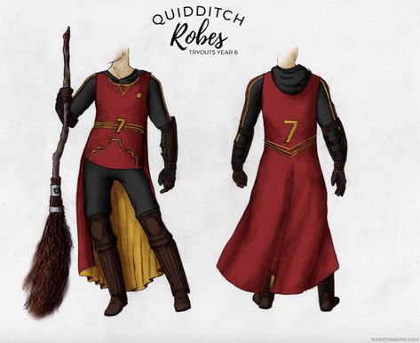 Hogwarts Quidditch Uniform, Ginny Weasley Costume, Quidditch Costume, Quidditch Uniform, Quidditch Robes, Gryffindor Uniform, Slytherin Costume, Harry Potter Costumes, Hogwarts Quidditch