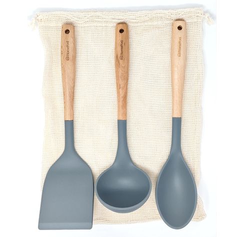 PRICES MAY VARY. VERSATILE 3 PACK SPATULA SET: Lightweight and designed to meet the needs of both home cooks and professional chefs. Turner for flipping delicate foods like eggs or crepes. The Skimmer is designed to quickly drain liquids, ideal for frying or boiling foods. Ladle is perfect for precise serving hot soups and stews without risk of melting. DURABLE AND HEAT-RESISTANT: Crafted from food-grade silicone, these spatulas can withstand temperatures up to 600°F/315°C without melting or def Egg Pancake, Cooking Fish, Silicone Cooking Utensils, Essentials Set, Silicon Utensils, Utensils Set, How To Cook Fish, Cooking Utensils Set, Premium Food