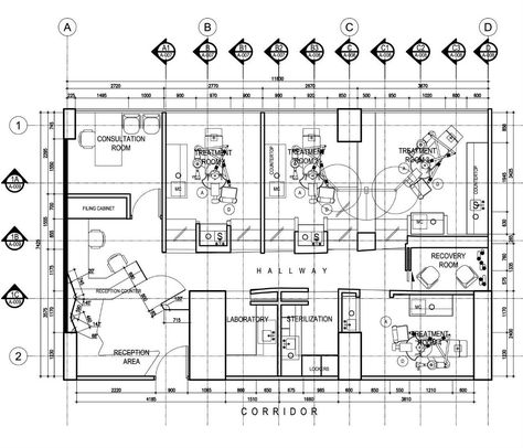 Small Dental Clinic Design Floor Plans, Work Office Design, Medical Clinic Design, Floor Plan With Dimensions, Dentist Office Design, Private Office Space, Dental Office Design Interiors, Medical Office Design, Dental Office Decor