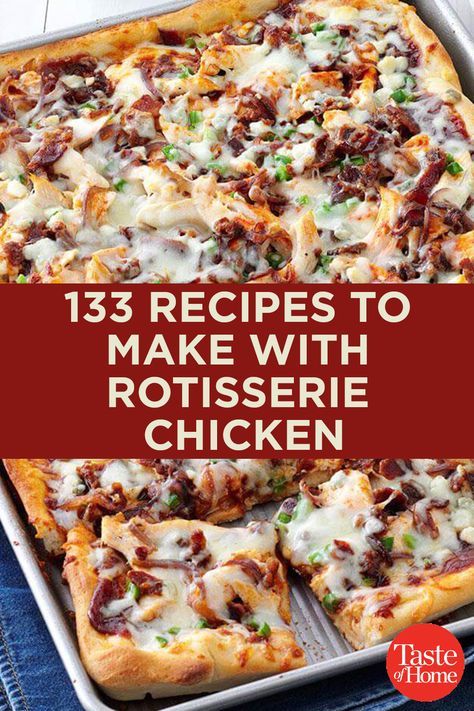 133 Recipes to Make with Rotisserie Chicken #Chicken #Recipes #RotisserieChicken Make With Rotisserie Chicken, Chicken Chicken Recipes, Recipes Using Rotisserie Chicken, Leftover Rotisserie, Cooked Chicken Recipes, Leftover Rotisserie Chicken, Shredded Chicken Recipes, Rotisserie Chicken Recipes, Recipes Crockpot