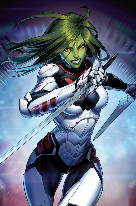 Gamora Marvel Comics, Black Order Marvel, Gamora Comic, Maya Character, Marvel Females, Gamora Marvel, Marvel Heroines, Variant Covers, Marvel Girls