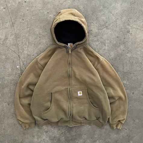 Vintage Carhartt Hoodie, Carhartt Zip Hoodie, Vintage Hoodies Aesthetic, Carhartt Hoodie, Fits Aesthetic, Shoes Outfit Fashion, Vintage Hoodies, Vintage Carhartt, Cool Fits