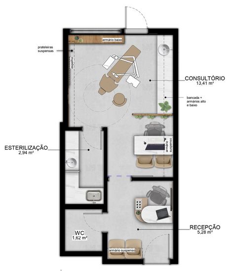 Dental Clinic Design Plan, Small Clinic Floor Plan, Small Dental Clinic Design Floor Plans, Dental Clinic Floor Plan, Esthetician Room Supplies, Dentist Office Design Interiors, Dental Design Interior, Dentist Office Design, Dental Business