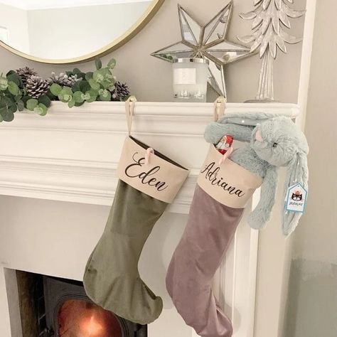 Personalised Velvet Christmas Stocking Custom Name Holiday Decor Perfect Xmas Gift 1 Stocking Personalized Christmas Decoration - Etsy Family Stockings Christmas, Velvet Christmas Stocking, Christmas Stocking Ideas, Holiday Stories, Stocking Ideas, Family Stockings, Alternative Gifts, Stockings Christmas, Velvet Christmas