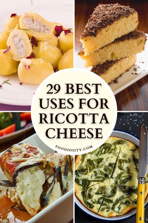 Uses For Ricotta Cheese, Cheese Recipes Dinner, Ricotta Cheese Cookies, Lemon Ricotta Cookies, Mushroom Tart, Ricotta Cheese Recipes, Baked Ricotta, Ricotta Cookies, Desert Ideas