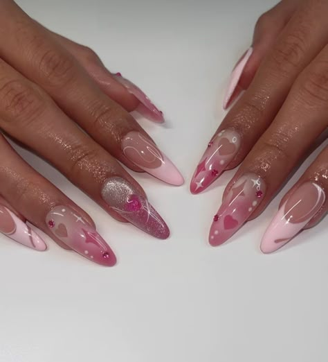 Feb Nails, The Best Nails, Vday Nails, Best Nails, Blush Nails, Nails Only, Soft Nails, Luxury Nails, Heart Nails