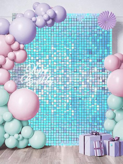 Free Returns ✓ Free Shipping On Orders $49+ ✓. 1pc PVC Block Foil Curtain, Holographic Party Backdrop For Party- Party Backdrops at SHEIN. Foil Curtain Backdrop Ideas, Curtain Backdrop Ideas, Foil Curtain Backdrop, Holographic Party, Curtain Backdrop, Foil Curtain, Frozen Themed Birthday Party, Party Backdrops, Birthday Party Theme Decorations