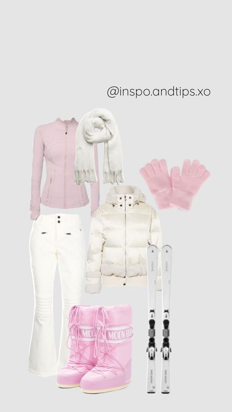 Ski fit Skiing Outfit For Women Aesthetic, Ski Fit Women, Ski Jacket Aesthetic, What To Pack For Ski Trip, Winter Outfits Skiing, Ski Outfits For Women Aesthetic, Ski Packing List Woman, Ski Fits Aesthetic, Ski Trip Outfits For Women