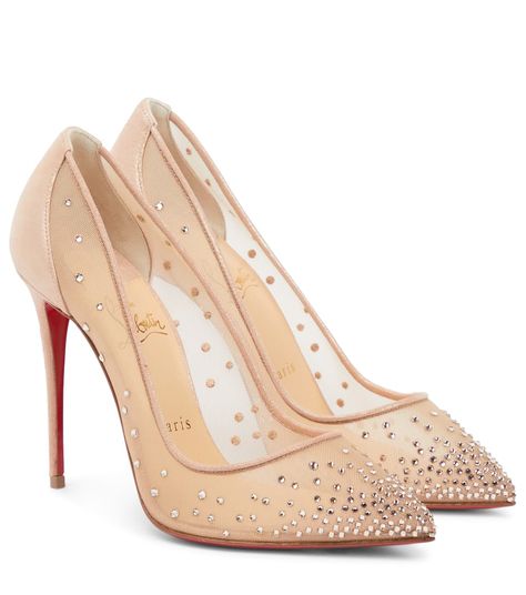 Christian Louboutin Shoes Pumps, Louboutin Online, Red Bottom Heels, Light Silk, Beige Heels, Christian Louboutin Heels, Bridal Heels, Louboutin Heels, Alexandre Vauthier