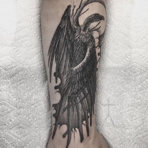 Turkey Vulture Tattoo, Vulture Tattoo, 2023 Tattoo, Turkey Vulture, Georgia Usa, Body Tattoos, Blackwork, Tatting, Tattoo Ideas