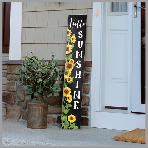 Summer Sign Ideas, Porch Signs Diy, Festival Signs, Welcome Signs For Front Door, Summer Boards, Porch Leaner Sign, Board Welcome Sign, Welcome Sign Porch, Porch Boards