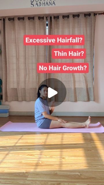 Soniya Shahi on Instagram: "Struggling with hair fall? Add these 5 Yoga Asanas in your daily routine to control hair fall and boost hair health🧘‍♀️  ✨Save it for later and give it a try   #yogainnepal #yogainspiration #yogaforhairgrowth #yogawithsoniya" Yoga For Hair Fall Control, Exercise For Hair Growth, How To Control Hair Fall, Yoga For Hair Growth, Hair Fall Control Tips, Natural Hair Fall, Excessive Hair Fall, Night Yoga, Morning Yoga Flow