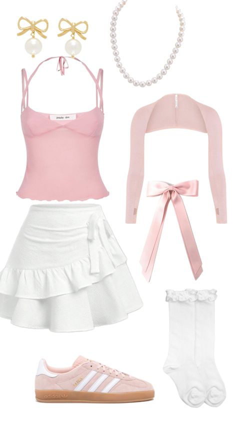 Basic Pink Outfit, White Concert Outfit, Pink Outfit, Dress Code, Dress Codes, Concert Outfit, Pink White, Concert, Outfit Inspo