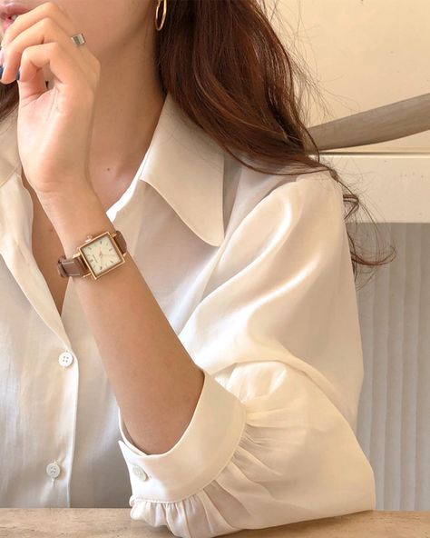 Silver Watch, A Woman, Silver, White