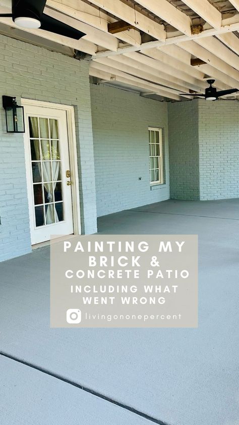 Painting my brick & concrete patio-a color choice journey. Let’s see where I ended up. Painted Outdoor Concrete, Painted Brick Patio, Painted Porch, Painted Patio, Brick Patios, Painted Brick, Cityscape Painting, Concrete Patio, Home Improvement Projects