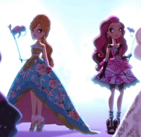 Ever After High Thronecoming, Wood Cartoon, Briar Beauty, Ashlynn Ella, Cerise Hood, Red Knight, Raven Queen, Cartoon Series, Apple White