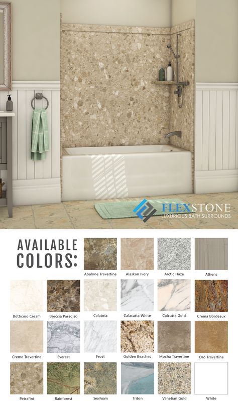 Shower Marble Wall, Bathtub Tile Surround Shower Walls, Bathtub Walls Surround, Cultured Marble Shower Walls Colors, Stone Resin Shower Walls, Cultured Granite Shower Walls, Faux Stone Shower Walls, Faux Shower Tile Panels, Flex Stone Showers