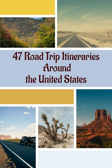 Hit the highlights of the United States with this guide to the best US road trips. #USRoadTrip #bestUSRoadTrips Road Trip Safety, Midwest Road Trip, Road Trip Map, New England Road Trip, Road Trip Planner, Arizona Road Trip, East Coast Road Trip, Canada Travel Guide, Road Trip Packing