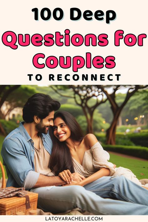 text reads - 100 deep questions for couples to reconnect Conversation Starters For Crush, Relationship Meeting, Conversation Starters For Friends, Get To Know Someone Questions, Conversation Starters For Teens, Conversation Starters Texting, Kids Conversation Starters, Dating Conversation Starters, Questions To Ask Couples