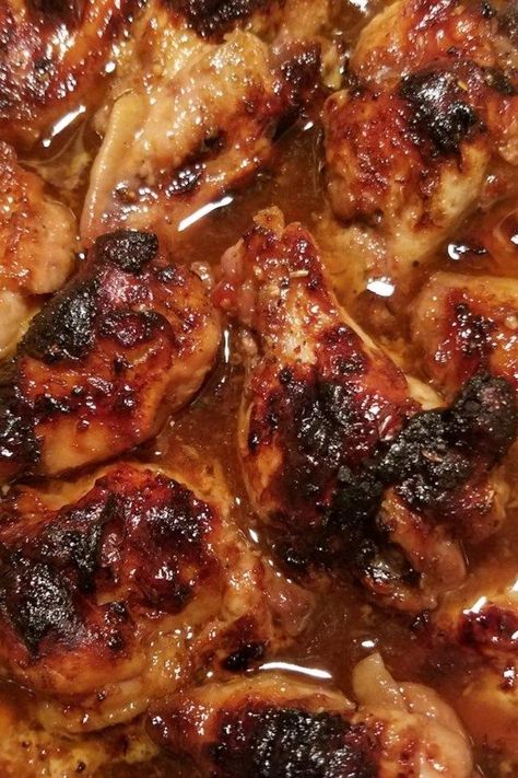 Honey Baked Chicken, Baked Chicken Wings, Chicken Wing Recipes, Chicken Dishes Recipes, Wing Recipes, Poultry Recipes, Tasty Recipes, Meat Dishes, Healthy Nutrition