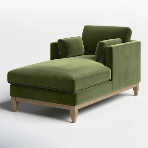 Pera Velvet Chaise Lounge Green Chaise, Oversized Chaise, Velvet Chaise, Velvet Chaise Lounge, Upholstered Chaise Lounge, Upholstered Chaise, Bench Seat Cushion, Chaise Lounge Chair, Sofas And Chairs