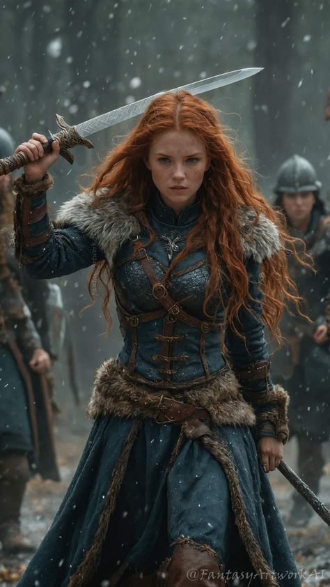 Boudicca Aesthetic, Viking Core Aesthetic, Fae Warrior Queen, Character Inspiration Outfits, Medieval Outfits Female, Medieval People Art, Shield Maiden Aesthetic, Female Warrior Outfit Medieval, Winterfell Outfit