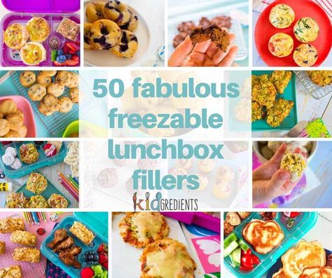 so fabulous freezable lunchbox fillers Lunchbox Kids, Gluten Free Pancake Mix, Gluten Free Diet Recipes, Healthy School Snacks, Freezable Meals, Kids Lunch Recipes, Lunch Box Snacks, Gluten Free Pancakes, Kids Lunchbox