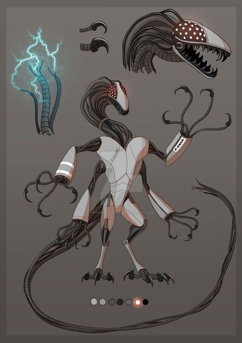 Robot Monster, Robot Animal, Creepy Monster, Arte Robot, Titanfall, Alien Concept Art, Monster Concept Art, Creature Drawings, Fantasy Creatures Art