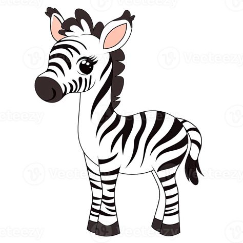 Zebra Clipart, Zebra Cartoon, Cute Chibi, Wild Animals, Free Png, Animals Wild, Royalty, Royalty Free, Clip Art