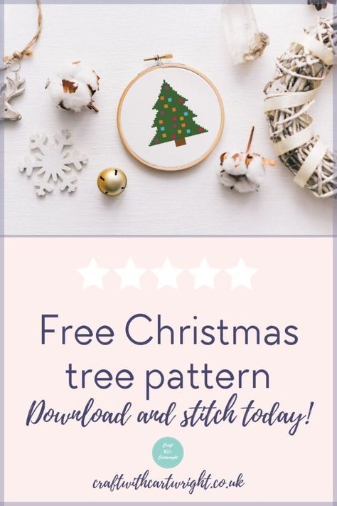 Free Cross stitch Christmas tree - Craft with Cartwright Free Christmas Cross Stitch Patterns, Free Christmas Cross Stitch, Cross Stitch Christmas Tree, Stitch Christmas Tree, Christmas Cross Stitch Patterns, Christmas Cross Stitch Patterns Free, Counted Cross Stitch Patterns Free, Cross Stitch Christmas Cards, Holiday Cross Stitch Patterns