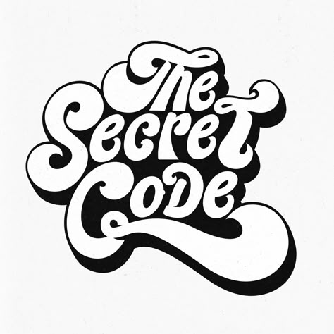 The Secret Code — Friends of Type Type Inspiration, Word Art Design, Retro Typography, Secret Code, Retro Font, Typography Letters, Typography Inspiration, Typography Fonts, 로고 디자인