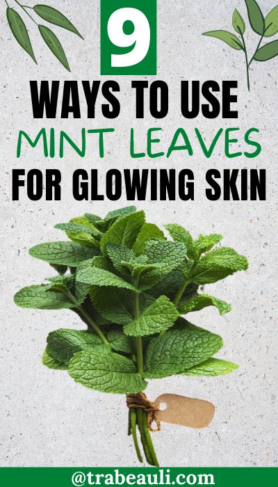 9 WAYS TO USE MINT LEAVES TO GET RID OF ACNE SCARS Uses For Mint Leaves, Medicinal Herbs Remedies, Mint Herb, Different Types Of Acne, Pimples Remedies, Get Glowing Skin, Get Rid Of Acne, Rid Of Acne, Natural Acne Remedies