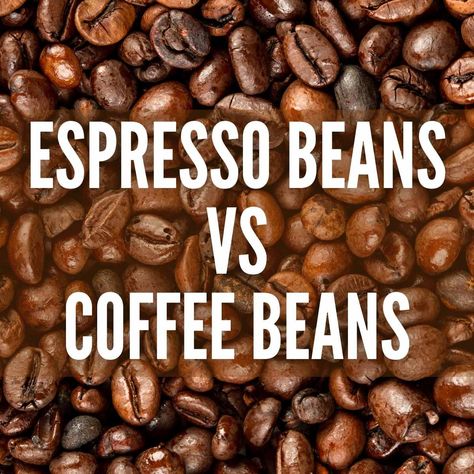 Espresso beans vs coffee beans – are espresso beans really just coffee beans? Or is just a marketing tool? Espresso beans are indeed more or less dark roast coffee beans (with some exceptions), but read on to find out more! Types Of Coffee Beans, Espresso Recipes, Beans On Toast, French Presses, Espresso Beans, Medium Roast Coffee, Dark Roast Coffee, Roast Coffee, Roasted Coffee Beans