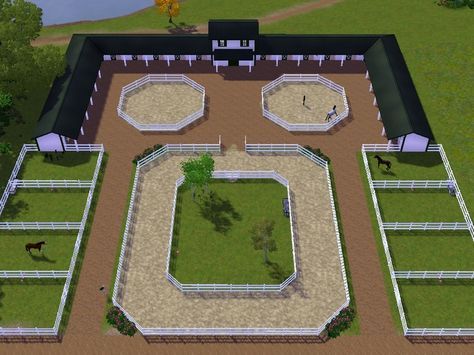 gorgeous layout but wouldn't need grass area inside menage Minecraft Horse Stables, Horse Farm Layout, Minecraft Barn, Horse Riding Arena, Minecraft Horse, Barn Layout, Horse Farm Ideas, Diy Horse Barn, Rumah Minecraft Sederhana