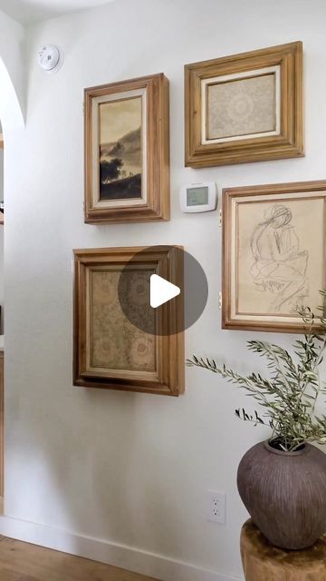 194K views · 4.1K likes | Before & After | Design Ideas on Instagram: "DIY Art Frame Hidden Storage 🤩 Tag someone & Follow @beforeafter_ideas for more 🤍 By: @hauz.and.co  • If you’re the owner of this content and want it removed please send us a DM. Thanks 📩  • #storagehacks #storageideas #wallart #gallerywall #homehacks #storage #storagecabinet #medicinecabinet #thrifted #thriftmakeover #thriftflip #pictureframe #homedecor #diyhomedecor" Storage Picture Frame, Frame Storage, Picture Frame Hidden Storage Diy, Picture Frame Storage, Hidden Key Storage, Hidden Storage Ideas, Hinged Picture Frame, Key Storage, Fairy Garden Designs